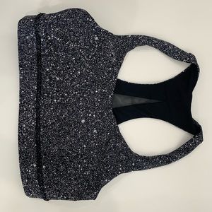 Lululemon Invigorate Bra - black splashed white 4